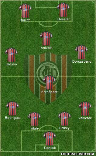 Chacarita Juniors Formation 2015