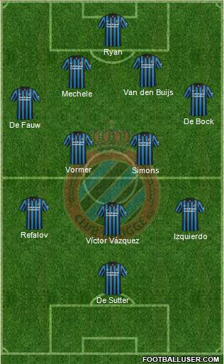 Club Brugge KV Formation 2015