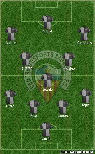 C.E. Sabadell Formation 2015