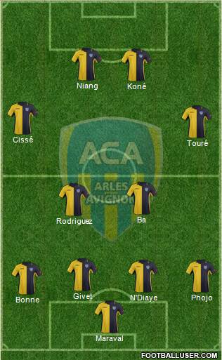 Athlétic Club Arles-Avignon football formation