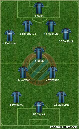 Club Brugge KV Formation 2015