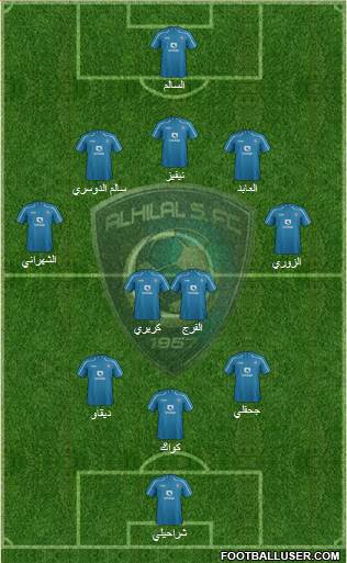 Al-Hilal (KSA) Formation 2015