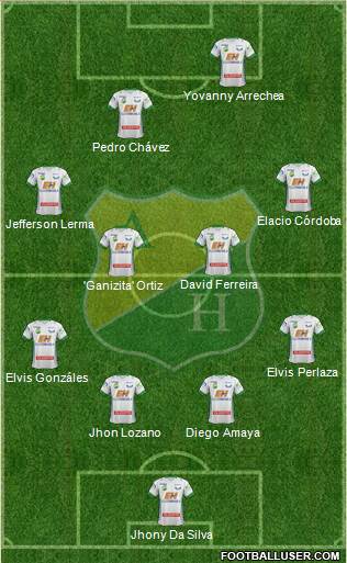 CD Atlético Huila Formation 2015