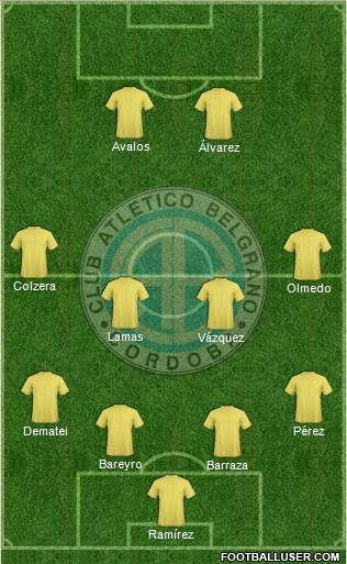 Belgrano de Córdoba Formation 2015