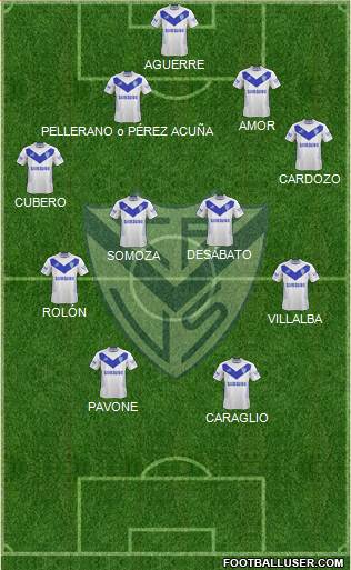 Vélez Sarsfield Formation 2015