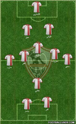 Zamalek Sporting Club Formation 2015