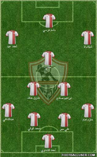 Zamalek Sporting Club Formation 2015