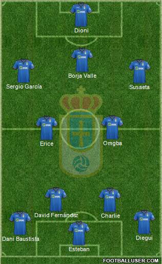 Real Oviedo S.A.D. Formation 2015
