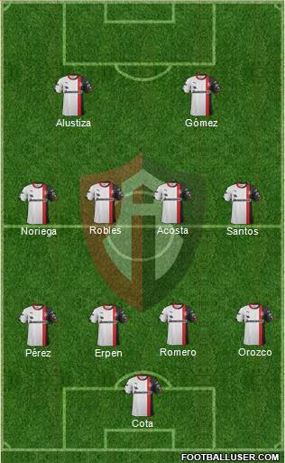 Club Deportivo Atlas Formation 2015