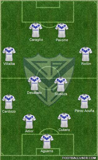 Vélez Sarsfield Formation 2015