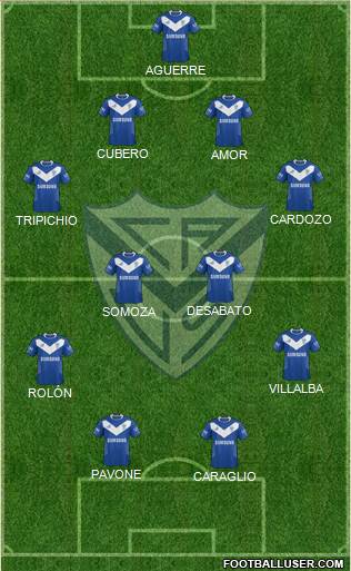Vélez Sarsfield Formation 2015
