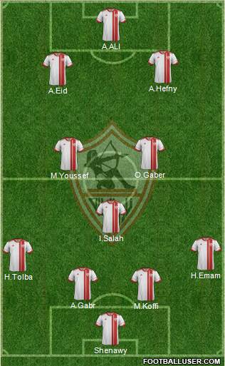 Zamalek Sporting Club Formation 2015