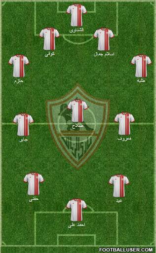 Zamalek Sporting Club Formation 2015