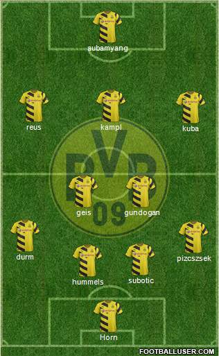 Borussia Dortmund Formation 2015