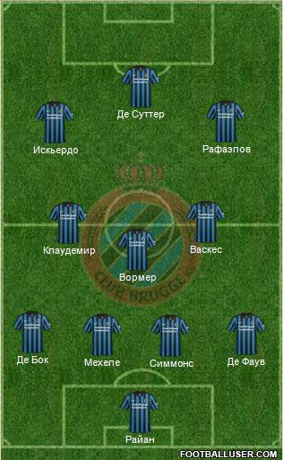 Club Brugge KV Formation 2015