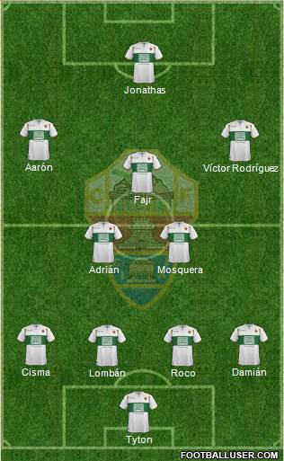 Elche C.F., S.A.D. Formation 2015