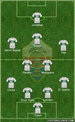 Elche C.F., S.A.D. Formation 2015