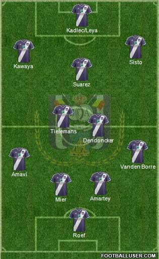 RSC Anderlecht Formation 2015