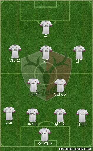 Kashima Antlers Formation 2015