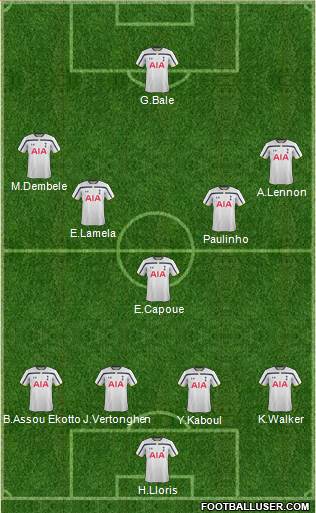 Tottenham Hotspur Formation 2015