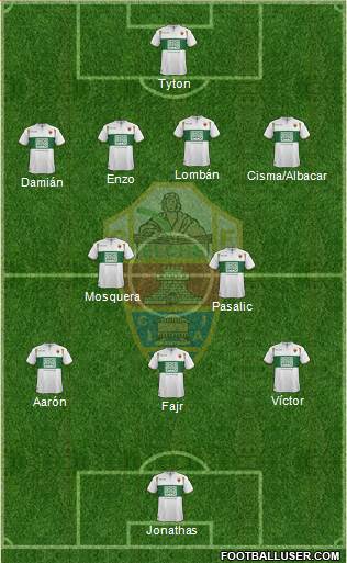 Elche C.F., S.A.D. Formation 2015