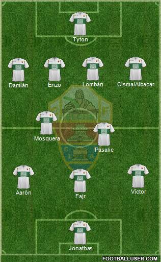 Elche C.F., S.A.D. Formation 2015