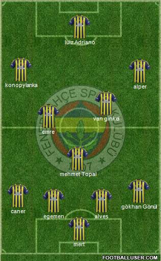 Fenerbahçe SK Formation 2015