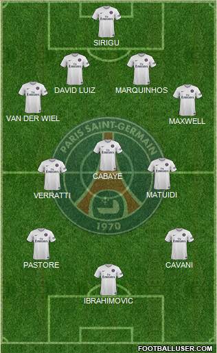Paris Saint-Germain Formation 2015