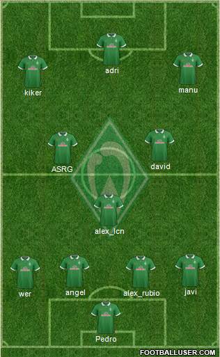 Werder Bremen Formation 2015