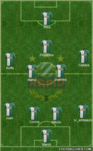 SK Rapid Wien Formation 2015