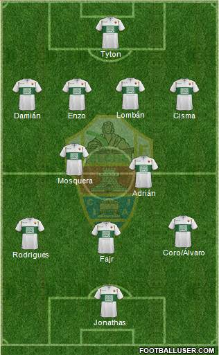 Elche C.F., S.A.D. Formation 2015