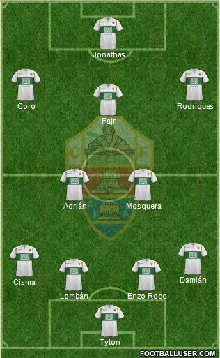 Elche C.F., S.A.D. Formation 2015