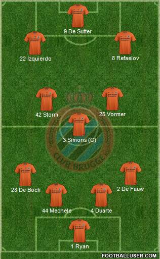 Club Brugge KV Formation 2015