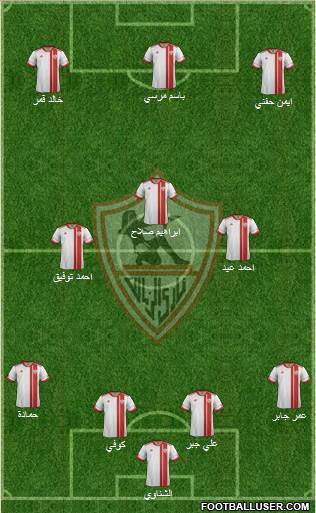 Zamalek Sporting Club Formation 2015