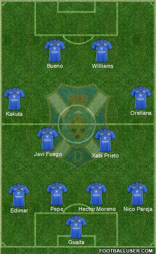 C.D. Tenerife S.A.D. Formation 2015
