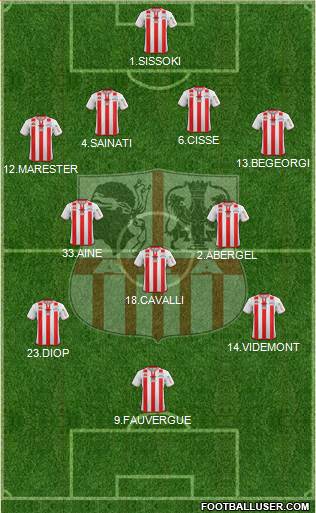 Athletic Club Ajaccien Football football formation