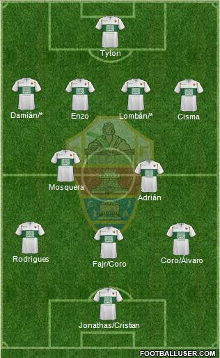 Elche C.F., S.A.D. Formation 2015