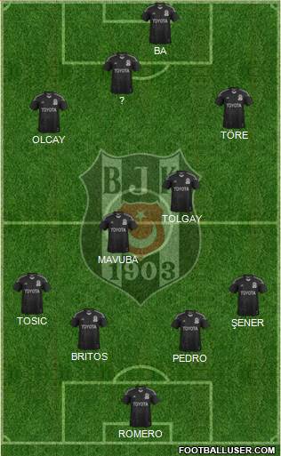 Besiktas JK Formation 2015
