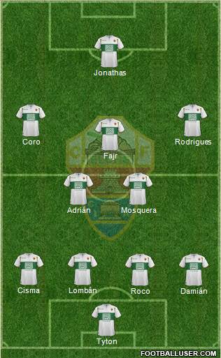 Elche C.F., S.A.D. Formation 2015