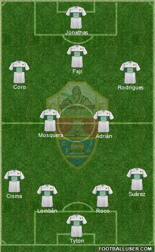 Elche C.F., S.A.D. Formation 2015