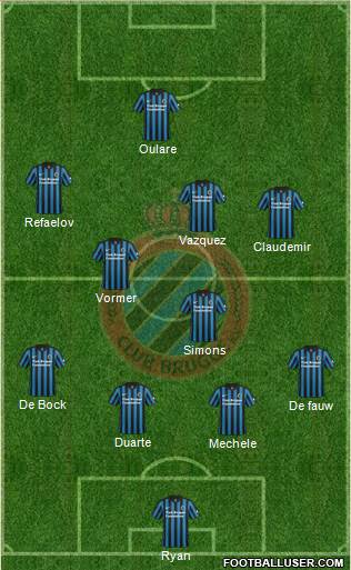 Club Brugge KV Formation 2015