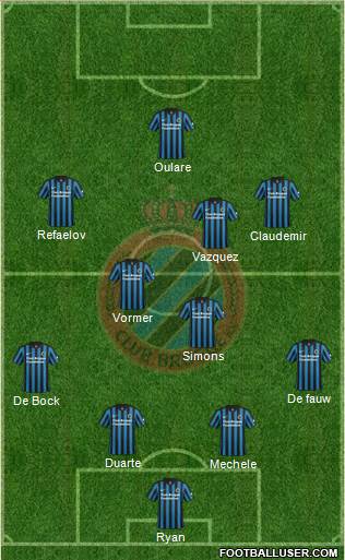 Club Brugge KV Formation 2015