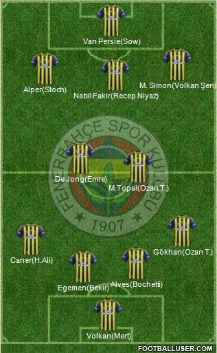 Fenerbahçe SK Formation 2015