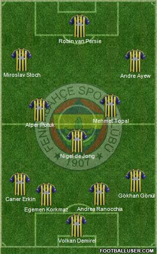 Fenerbahçe SK Formation 2015