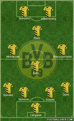 Borussia Dortmund Formation 2015