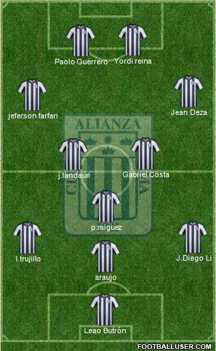 C Alianza Lima Formation 2015