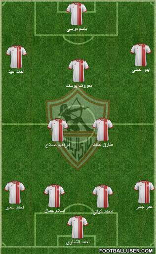 Zamalek Sporting Club Formation 2015