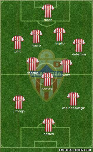 U.D. Almería S.A.D. Formation 2015