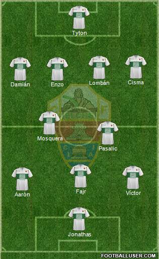 Elche C.F., S.A.D. Formation 2015