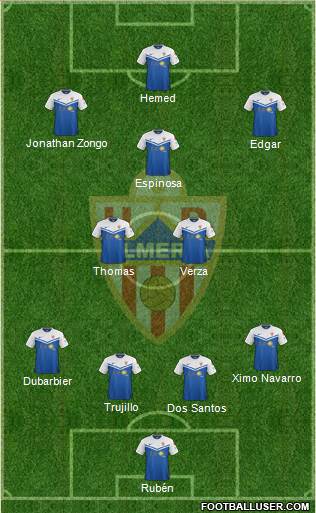 U.D. Almería S.A.D. Formation 2015